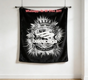 Balenciaga Crest BB Logo Flannel Sofa Throw Blanket BA149